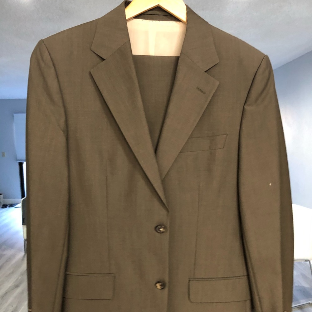 Hugo Boss olive/brown suit